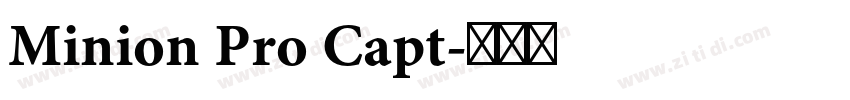 Minion Pro Capt字体转换